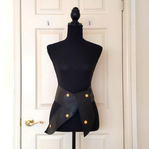 NWOT. The Limited Genuine Leather Belt with Gold Decorations & Lining.